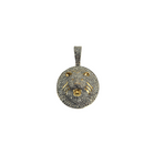 Pendentif 10k 1,95ct SI diamant Tiger Face Round