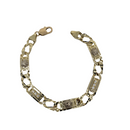 8.5mm Bracelet grec fait main en or 10K