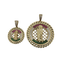 10k Saint Jude Cuban Link Style Pendant New