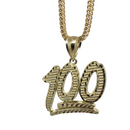 10k Diamond Cut Franco Chain With 100 Pendant New