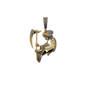 Evil Pendant 0.75ct diamonds 10k Gold SP-11387A