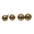 10K Yellow Gold Diamond Cut Earring WE-006