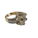 10k Bague Couronne Boss 0.98ct Diamond Ring NEW