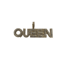 Queen Custom Pendant 1.00ct of Diamonds 10k Gold NEW