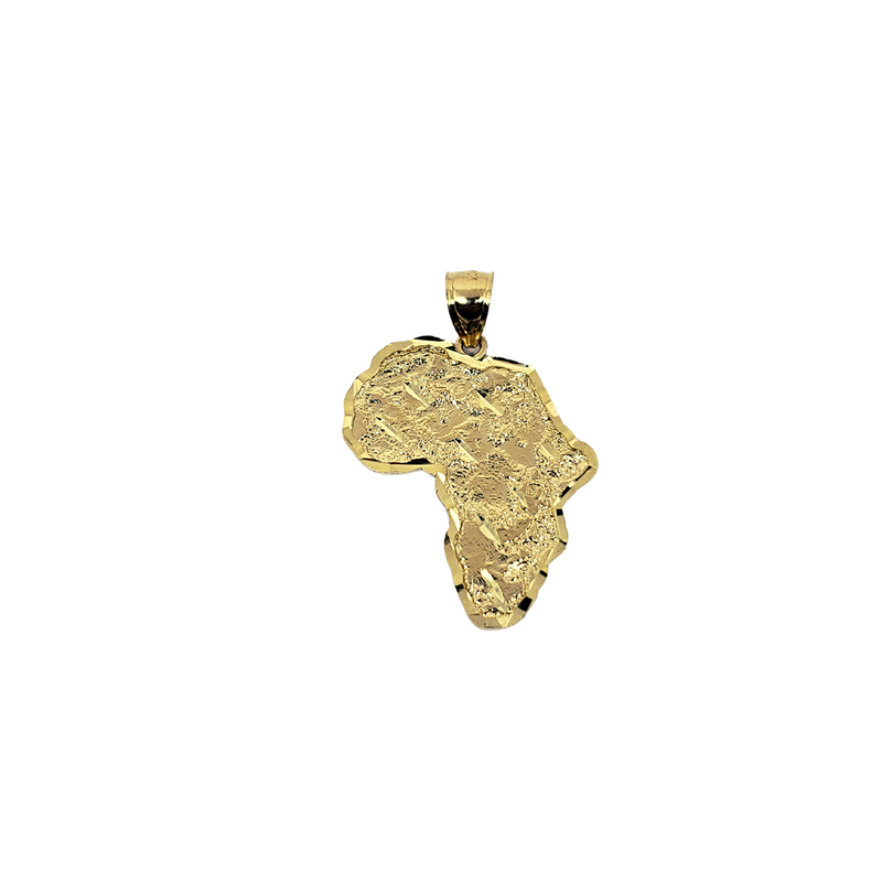 Pendentif 10K carte d'Afrique