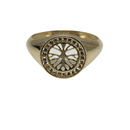 Three ring 10k Gold J-009