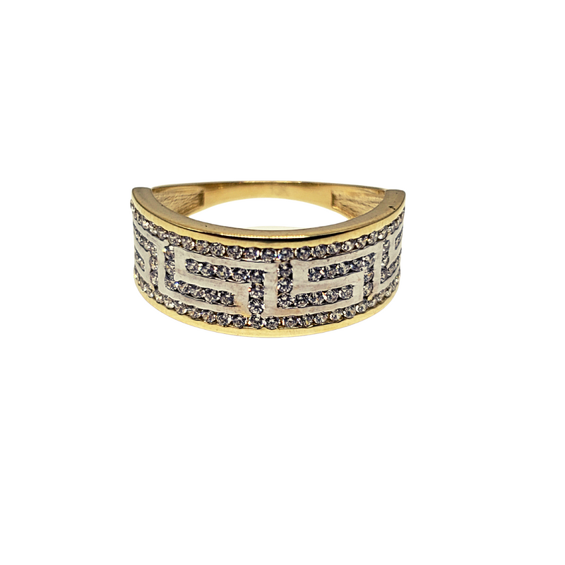 10k Greek design Women Ring New