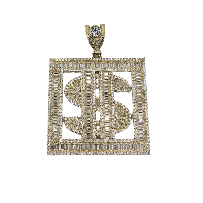 $$ Pendant Baquettes  gold SJ-606