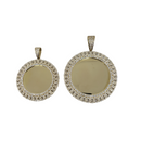 10k Memory Crystal Pendant Cuban Style New