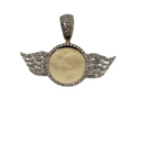 Pendatif Photo-aile 1.37ct diamants si en or jaune 10k sp9703
