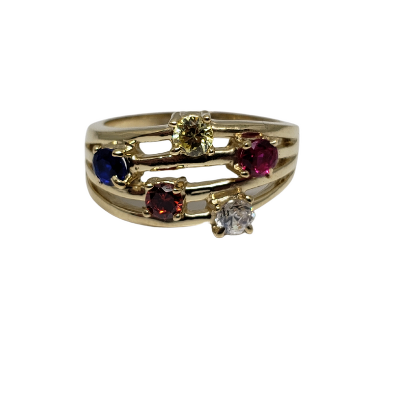 10k Delia Colorfull Ring