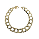 12mm 10k Hand Made diamond cut Bracelet
