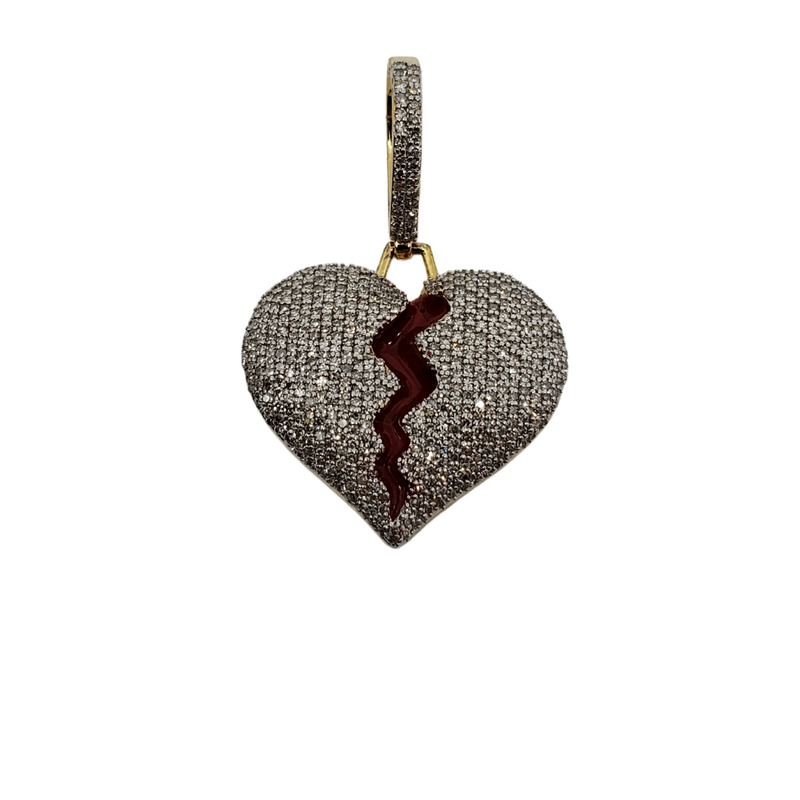 Luxury Heart 1.16ct diamonds 10k gold NEW SP9795