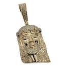 Jesus 1.35ct Gold Pendant in 10k Gold SP 9936