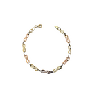 Tri Color Infinity Greek Design Bracelet