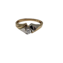 10k 0.14ct Bague de fiançailles