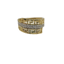 Bague double méduse en or pour femme 10K WCR001