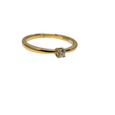 10k 0.08ct Bague de fiançailles