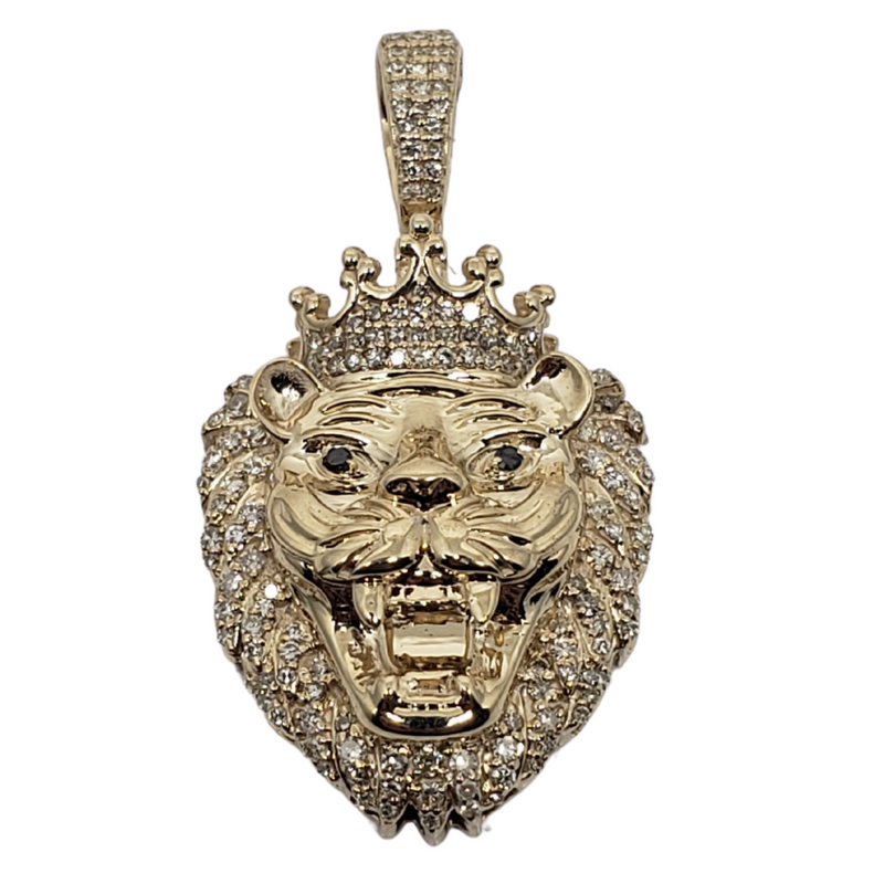 Lion 0.50ct Gold Pendant in 10k Gold SP 11114