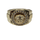 Medusa Gold Ring 10k for Men CAL-005