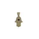 10k hamsa pendant new