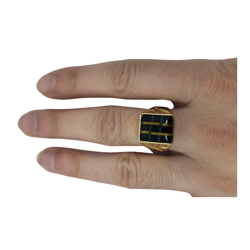 Vesuvio Gold Ring for Men MR-055