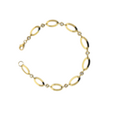 10k Yellow Gold Bracelet With Stones