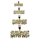 10k Savage Dripped Pendant NEW