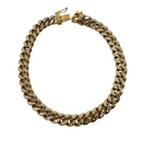 8mm 10k Miami Cuban Link Coupe Diamond Cut NEW