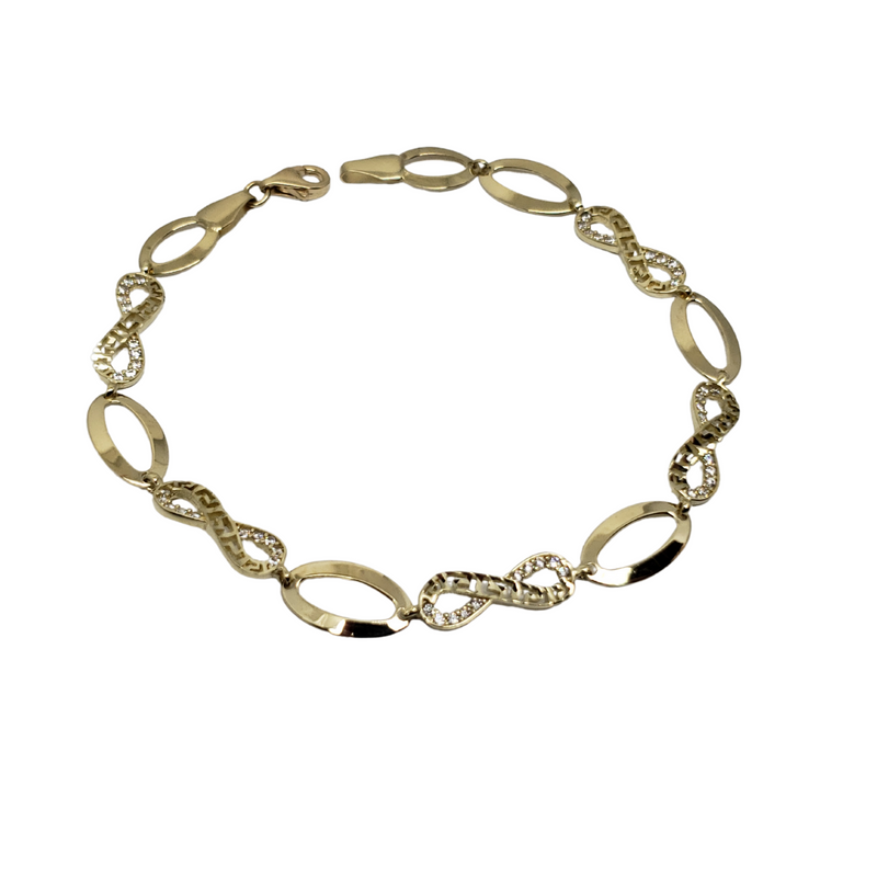 10k Fashion Infinity Bracelet MAB-214