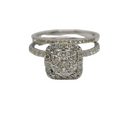 Bague de fiançailles à diamant 1.00ct or blanc 10k SR10634