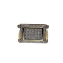 10k 0.70CT Hiphopx3 Round Diamond Ring NEW