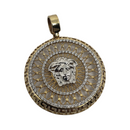 2 Tone medusa Yellow Gold 10K VP-030