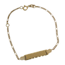 Bracelet Bébé Chaîne Figaro Or Jaune 10K BABY-002