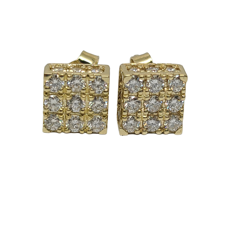 0.86ct Diamond Earrings 10k Yellow gold