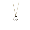 10k Singapour chain +  Heart infinity 10k Gold