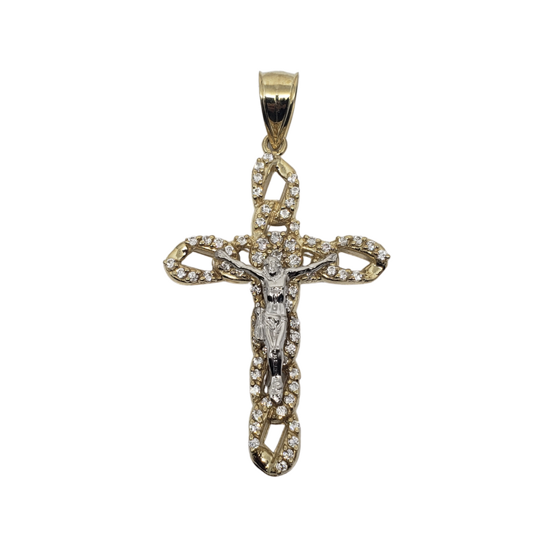 Pendantif Croix cubaine avec Jesus en or 10k modele 2020 LA115