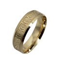 Mariage Bande Bague en or 10K WGB-029