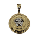 2 Tone medusa Yellow Gold 10K VP-029