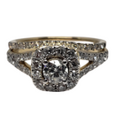 Diamant Bague 1.00ct Or jaune 14k SKR15857-100
