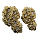 10k Jaune Or Stud Boucle d'oreille BD-0037