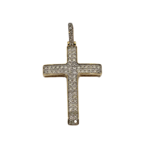 Cross 0.50CT Diamond Pendant in 10k Gold DP-007
