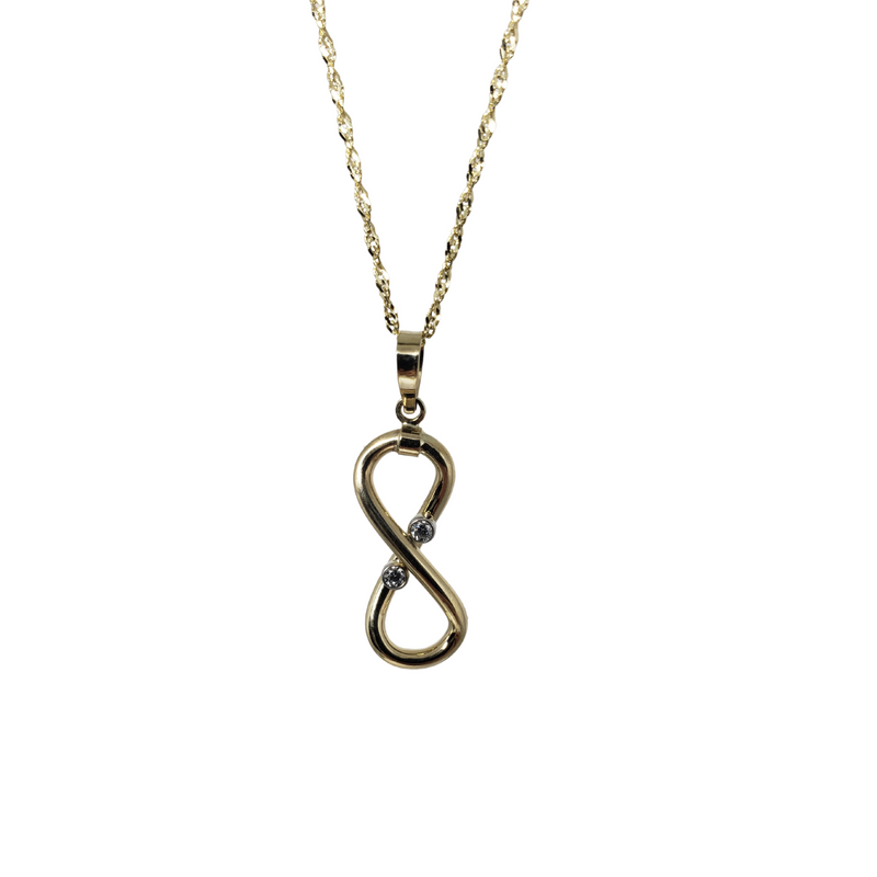10k Infinity Gold Necklace