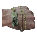 10K Rope Chain + 100DollaBill Pendant 10 Karat LA500