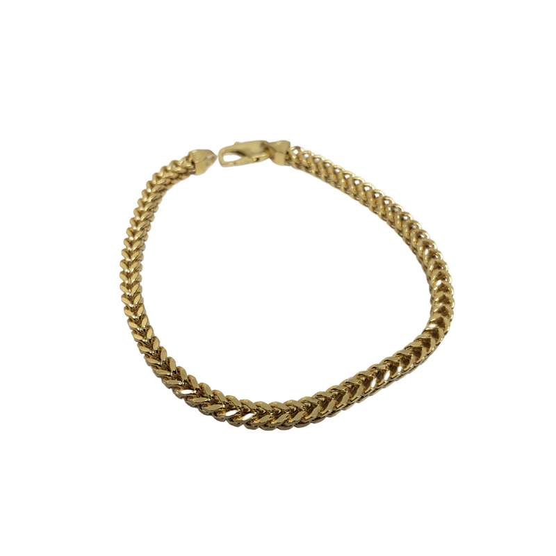 3.8MM 10k Yellow Gold Franco Bracelet FBG-005