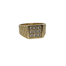 Diamant Bague 0.40ct Or jaune 10k SR 11490AA