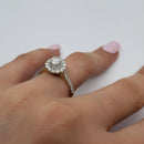 Bague lala  0.85ct diamants en or jaune 10k