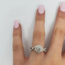 Bague Amour Infinie 0.75ct de diamants en or blanc 14k