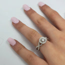Bague Amour Infinie 0.75ct de diamants en or blanc 14k