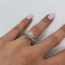 Bague Amour Infinie 0.75ct de diamants en or blanc 14k